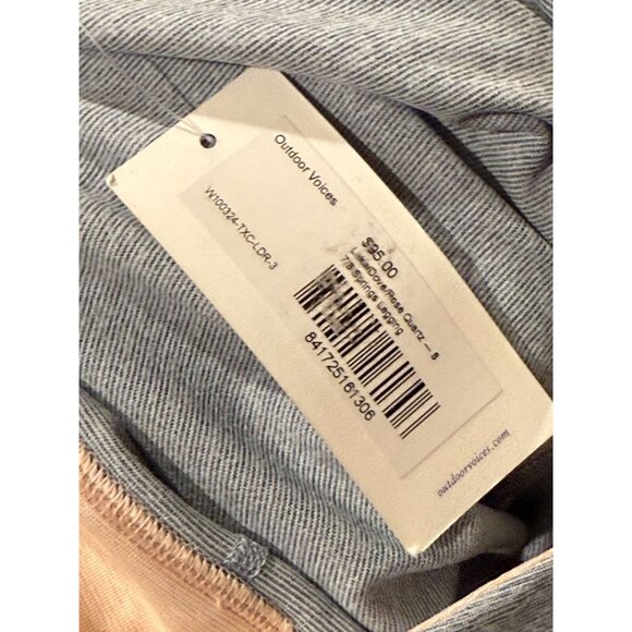 Outdoor Voices Color-Blocked Leggings Gray & Peach Womens S Lightweight NWT Acti - Picture 6 of 6